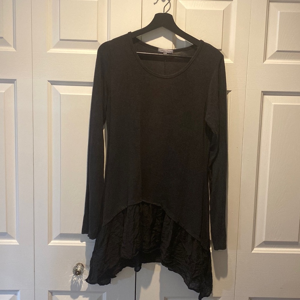 Black & grey long sweater